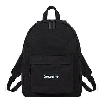 SUPREME Canvas Backpack Black White SUP-FW20-152