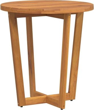 vidaXL Garden Side Table Round Ø70x75 cm Solid Wood Acacia Vidaxl