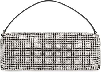 Alexander Wang Womens Handbag Heiress White Crystal Cowhide Handbags Hand Bags