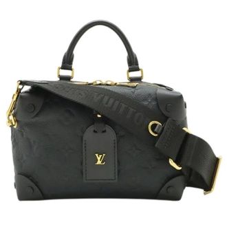 Louis Vuitton Pre-owned Petite Malle Souple Monogram Empreinte Handbag - Dames - Pre-owned - Zwart - Maat: ONE Size Leer