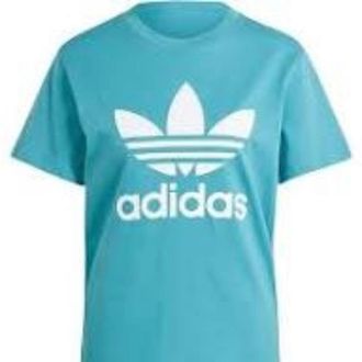 adidas (WMNS) adidas Adicolor Classics Trefoil T-Sihirt Asia Sizing Teal White IL3867