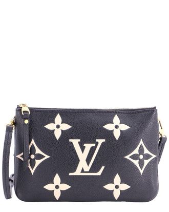 Louis Vuitton Double Zip Pochette Bicolor Monogram Empreinte Giant (Authentic Pre-Loved)