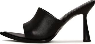 Cesare Gaspari Schoenen, Dames, Zwart, 40 EU, Leer, Minimalistische hakmuiltjes - Zwart