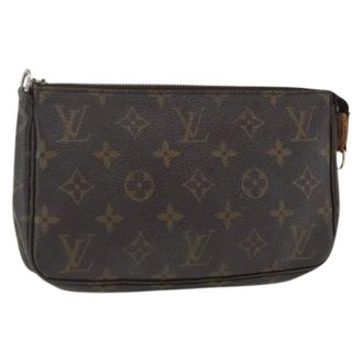 Louis Vuitton Pre-owned Clutches, female, Brown, Size: ONE SIZE Pre-owned Canvas Clutch