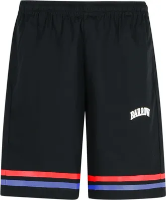 Barrow Rugby Black Cotton Bermuda Shorts