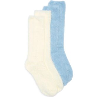 Honeydew Intimates Cloud Heaven 2-Pack Crew Socks in Arctic Breeze at Nordstrom Rack