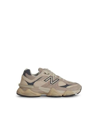 New Balance 9060E Ivory Leather Blend Sneakers