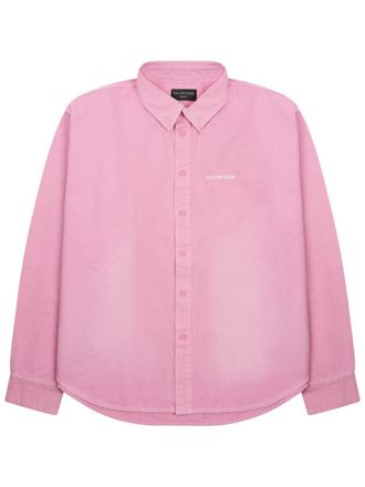 Balenciaga Hemd mit Logo