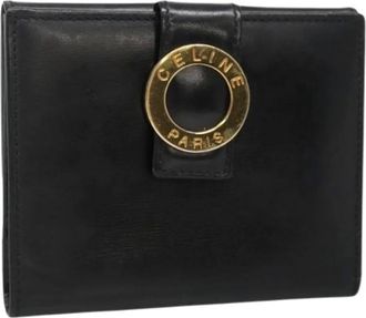 Celine Pre-owned Wallets, female, Black, Size: ONE SIZE Pre-owned Leather Wallet