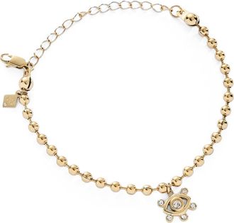 Alex and Ani Evil Eye Ball Chain Bracelet in Gold at Nordstrom