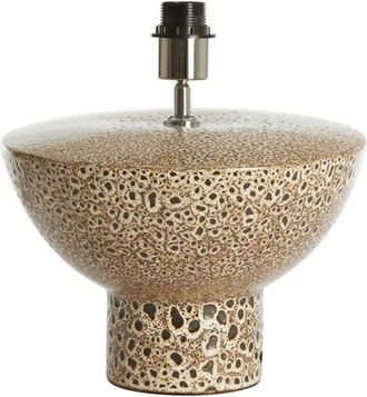 Light & Living Light & Living - L&aacute;mpara De Mesa - Yasur - Marr&oacute;n - Cer&aacute;mica