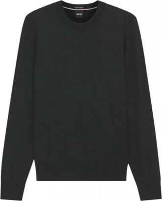 HUGO BOSS H-Leno Pullover - Heren - Sweatshirts - Zwart - M - Wol - Hoodies & sweatvesten