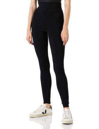 Fila Womens Bozcaada High Waist Rib Leggings Trousers, Moonless Night, M
