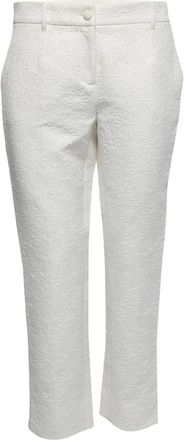 Dolce & Gabbana Broek met bloemen jacquard - Wit