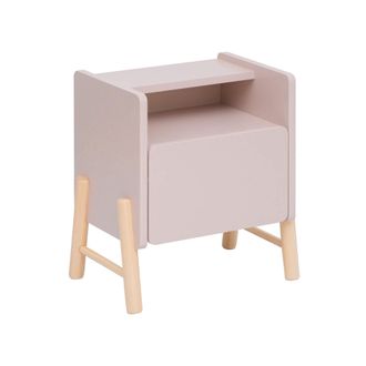 Mobili Rebecca Mobili Rebecca - Mesita De Noche Para Ni&ntilde;os Rebecca Mobili Rasam 49x40x30 Mdf Pino Rosa Marr&oacute;n