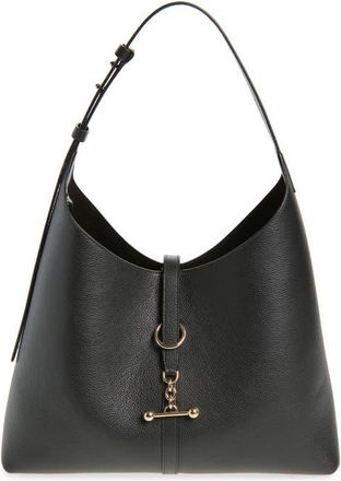 Strathberry Kite Leather Hobo Bag in Black at Nordstrom