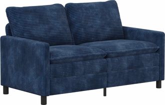 vidaXL Sof&aacute; Azul Marino 156 X 81 X 87,5 Cm Poli&eacute;ster Vidaxl