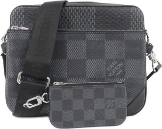 Louis Vuitton Damier Graphite Graphite Damier Graphite Shoulder Bag (Pre-Owned)