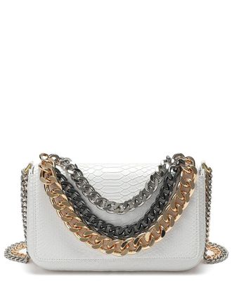 Tiffany & Fred Chain Leather Messenger Bag