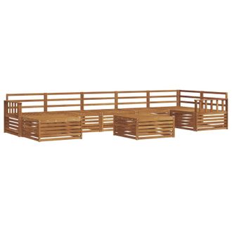 vidaXL Conjunto De Sof&aacute;s De Exterior 8 Uds. Natural Vidaxl