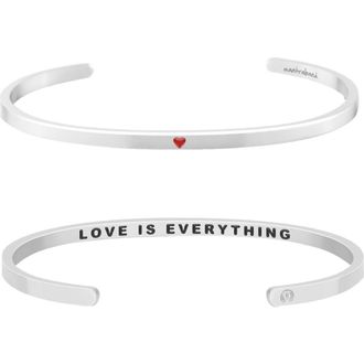 Mantra Love Is Everything bracelet in Silver at Nordstrom