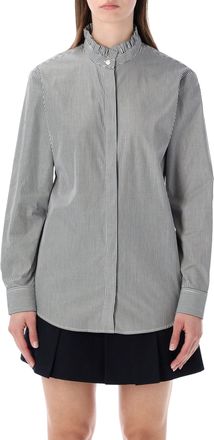 A.P.C. High Frill Collar Shirt with Concealed Front Closure