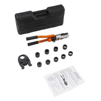 OEM Herramienta De Prensado De Tuber&iacute;as, Fuerza De Engaste De 10 Toneladas, Compatibilidad Vers&aacute;til Con Tuber&iacute;as, Color Naranja