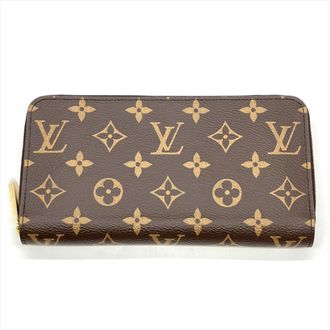 Louis Vuitton Brown Fuchsia Fuchsia Pink Pink Monogram Canvas Card Wallet (Pre-Owned)