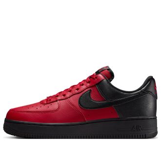 Nike Air Force 1 Low Mismatched Heel Gym Red Black White IB6847-600