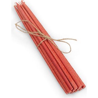 British Colour Standard Thin Taper Candles - Set of 12 in Guardsman Red at Nordstrom