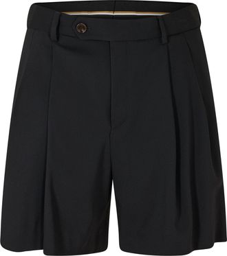 HUGO BOSS Mens H-92-T Tailored Shorts in Black - Size 34 (Waist)