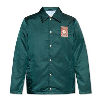 Casablanca Jassen, Heren, Groen, M, Jas met logo