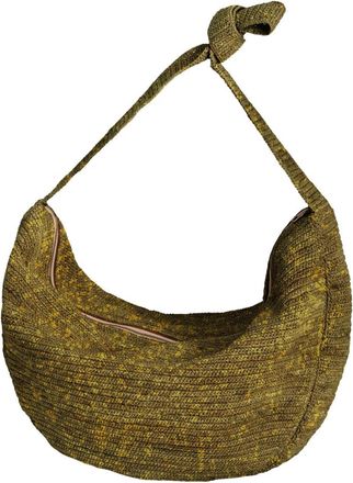 Ibeliv Tamana Croissant Bag - Dames - Schoudertassen - Groen - ONE Size - Katoen - Tassen