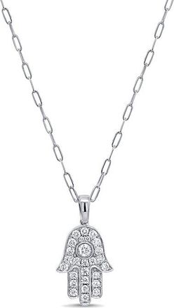 Sabrina Designs 14K 0.63 ct. tw. Diamond Hamsa Necklace