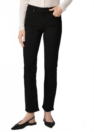 Paige Cindy Slim Leg Jeans In Black Shadow