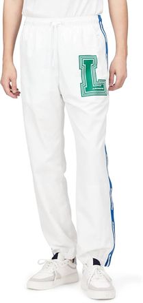 Lacoste Mens Water Repellant Joggers In White