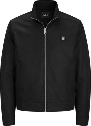 HUGO BOSS Mock Neck Jacket - Heren - Zomerjassen - Zwart - XL - Jassen