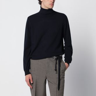 Loro Piana Dolcevita Classic blu navy in baby cashmere
