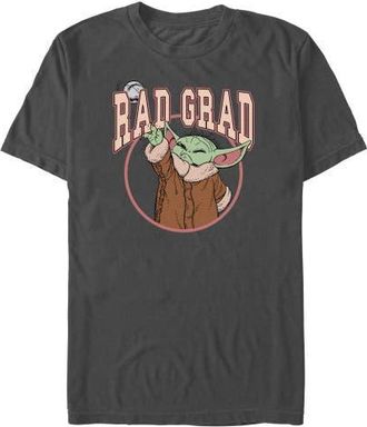 Star Wars Mens Star Wars The Mandalorian Rad Graduate Grogu T Shirt in Charcoal at Nordstrom, Size Xxx-Large