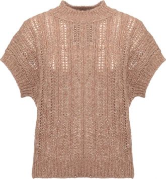 PESERICO Jersey de Mezcla de Alpaca - Knitwear - Mujer - Beige - S