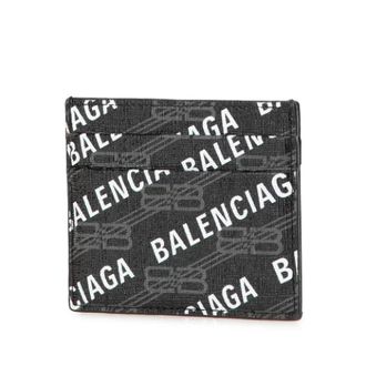Balenciaga Pre-owned Wallets, male, Black, Size: ONE SIZE Pre-owned Logo PVC Card Case