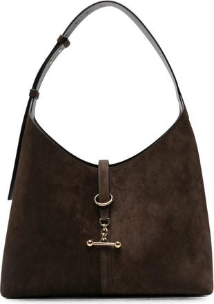 Strathberry Suede Bar-detail Shoulder Bag