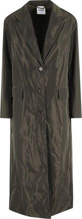 Aspesi Military-Inspired Long Coat With Flap Pockets