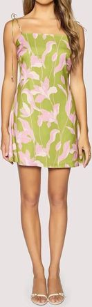 Lost + Wander Flora Alcazar Mini Dress In Green Floral