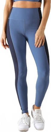 Glyder Fusion High Waist Legging In Washed Blue/navy