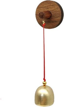 OEM Timbre De Madera - Campana De Viento Para Tienda - Anuncio De Entrada - Material Natural - 2,8 Cm De Di&aacute;metro - Aleaci&oacute;n Dorada