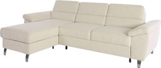Sit&more Ecksofa »Sorano L-Form« wahlweise mit Bettfunktion und Bettkasten