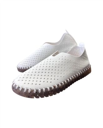 Ilse Jacobsen Womens Tulip Slip On Shoes In White Army