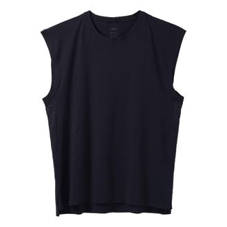 Nike Mens Nike Solid Color Round Neck Pullover Sleeveless Vest Black DM7824-010