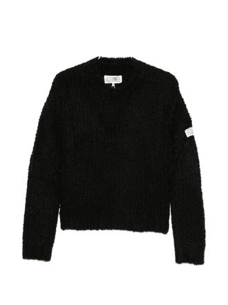 Maison Margiela Jersey con cuello redondo y logo de Mm6 Maison Margiela